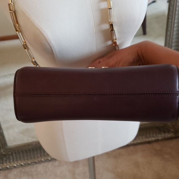 Luana Italy Eggplant color leather bag - Picture 7 of 8